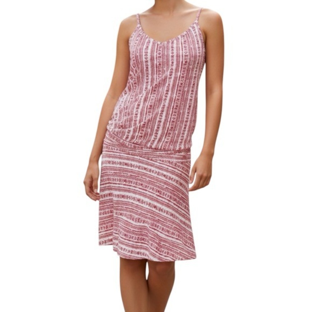 Lascana Red and White Drop Waist Sundress - Sz medium - NWT